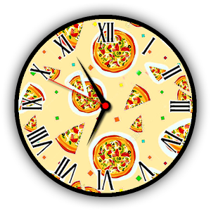 Download Pizza clock live wallpaper For PC Windows and Mac