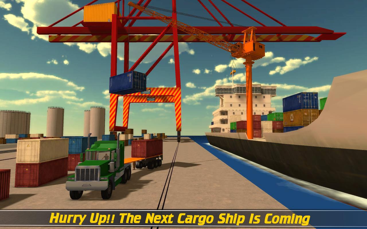 Android application Cargo Ship Construction Crane screenshort
