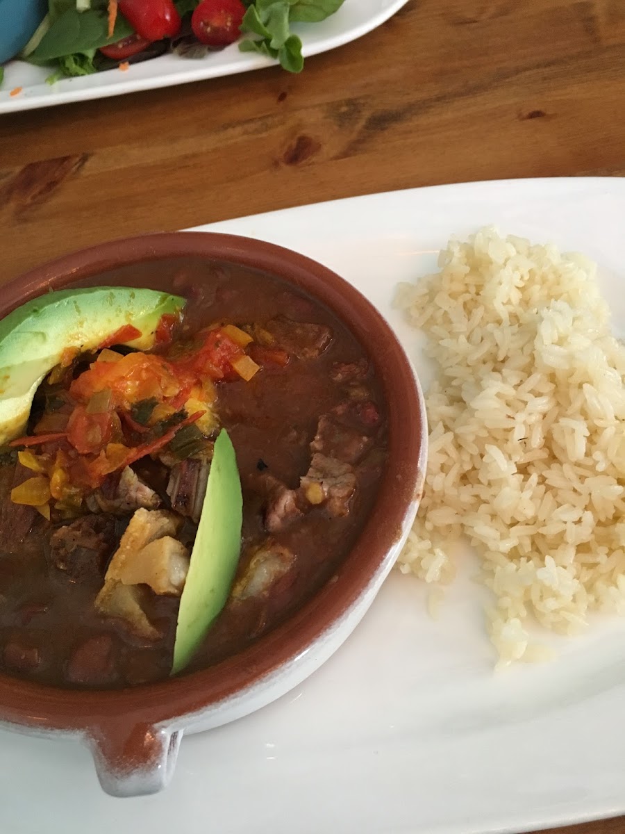 Frijoles with steak