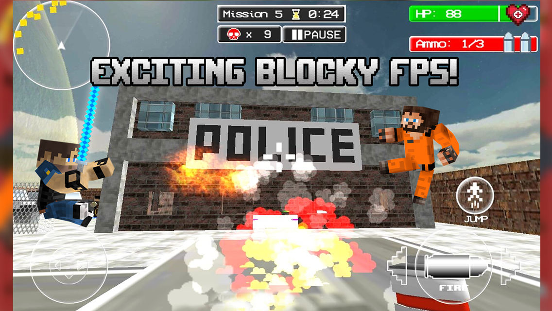 Android application Cops Vs Robber Survival Gun 3D screenshort
