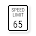 Obdĺžniková ikona obmedzenia rýchlosti