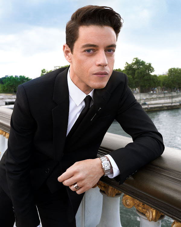 Actor Rami Malek in Cartier's latest film dedicated to the re-launch of the Tank Française watch.