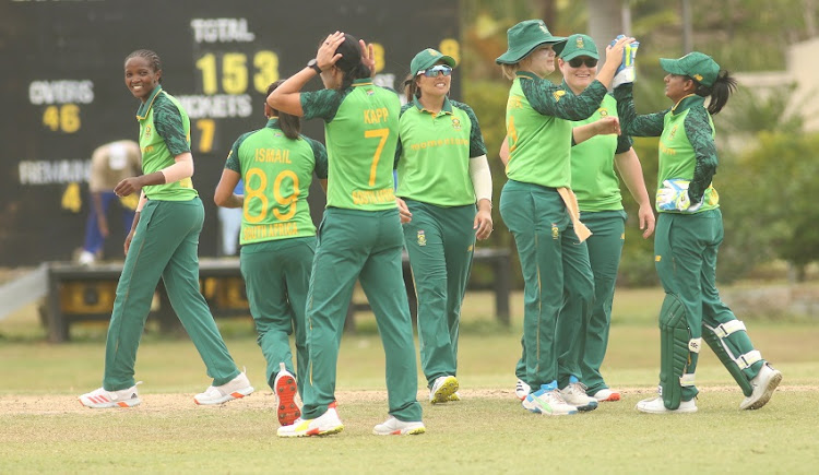 Speedster, Shabnim Ismail was the pick of the bowlers for the Proteas as she picked up (3/31) as The Windies batters were no match for her rapid bowling.