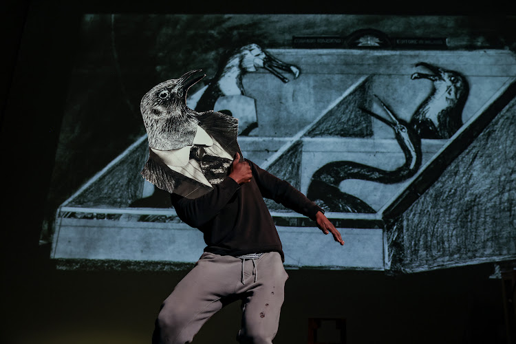 In rehearsal for William Kentridge’s new theatre project ‘The Great YES, The Great NO’. An early iteration of this project is showing as part of Season 10 of The Centre for the Less Good Idea.