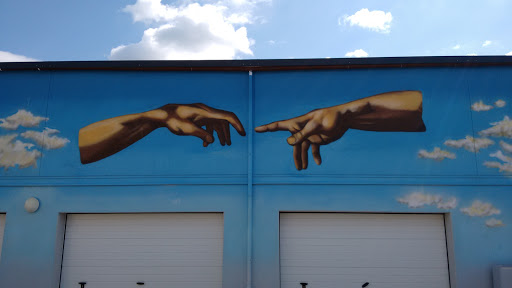 Street Art. Hand Of God