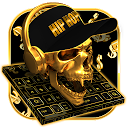 ダウンロード Hip Hop Golden Skull Keyboard をインストールする 最新 APK ダウンローダ