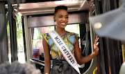 Miss Universe Zozibini Tunzi during the Johannesburg street parade as part of her triumphant homecoming tour on February 13 2020.