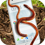 Earthworm in phone slimy joke Apk