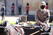 A horse-drawn carriage seen in the Quadrangle of Windsor Castle ahead of the funeral of Prince Philip. In a touching nod to the late royal's love of driving carriages around various royal estates his driving gloves and hat were placed on the front seat.