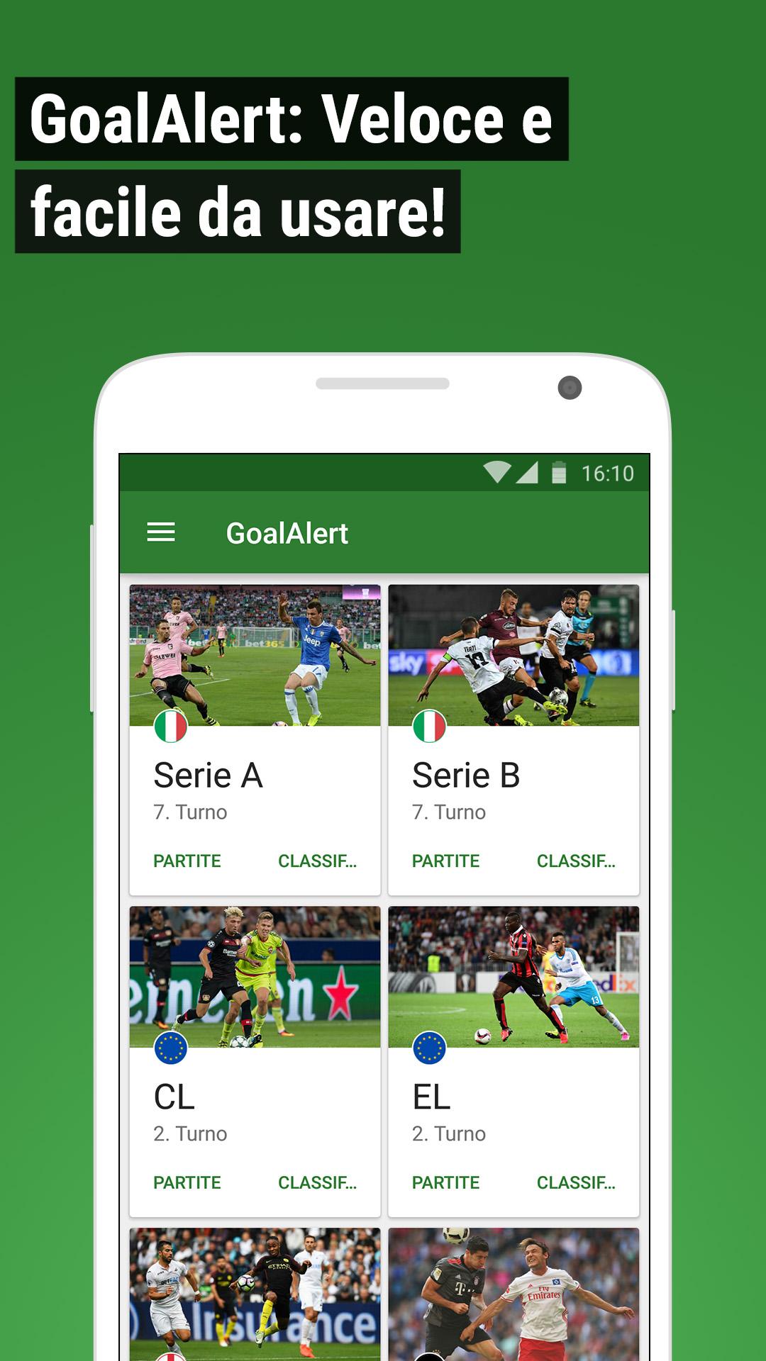 Android application GoalAlert - Football Scores screenshort