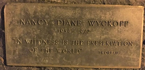 Nancy Diane Wyckoff 1954 - 1972 "In wildness is the preservation of the world"     Thoreau