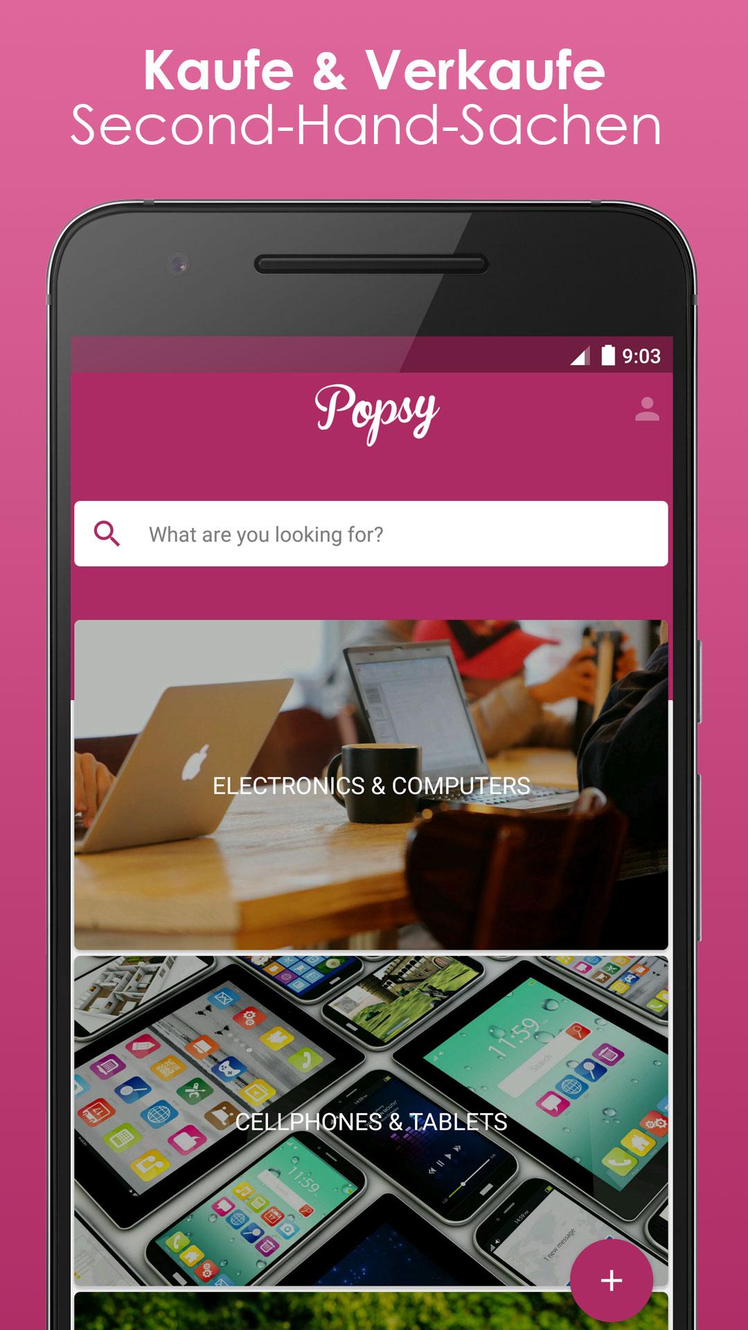 Android application Popsy - Buy &amp; Sell Used Stuff screenshort