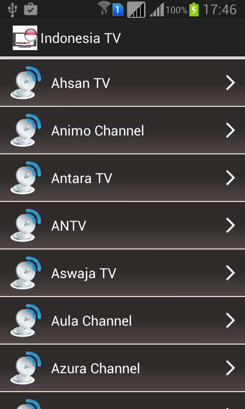 Android application Indonesia My TV Channel Online screenshort