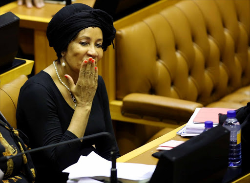 February 16, 2017. OLD HAND: Human Settlements Minister Lindiwe Sisulu is one of the ANC’s longestserving MPs. She says using gender as a criterion to elect a leader disempowers women. Pic: ESA ALEXANDER. © SUNDAY TIMES