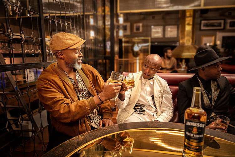 Success is a collective effort with Jameson Select Reserve: from left, Thapelo Mokoena, Lekau Sehoana and Tips Seemise.