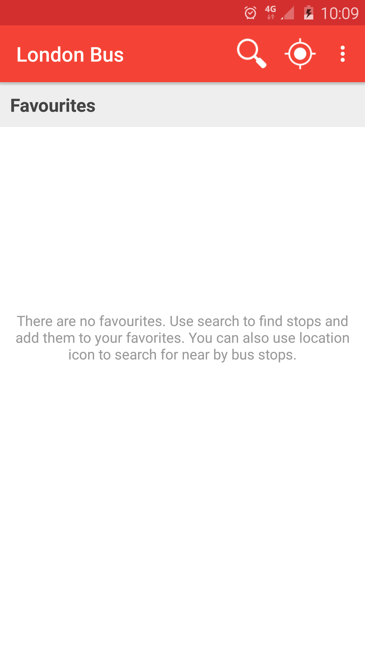 Android application London Bus, Live bus status screenshort