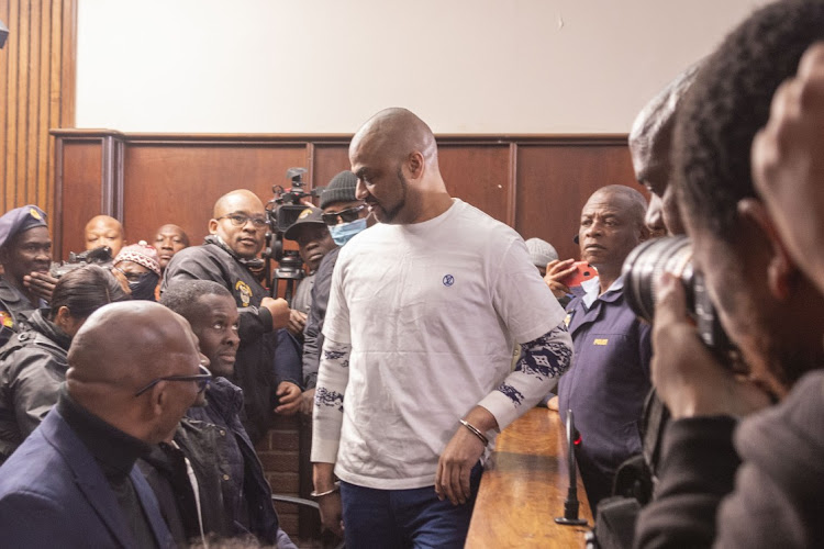 Thabo Bester and his co-accused in court in Bloemfontein. File image.