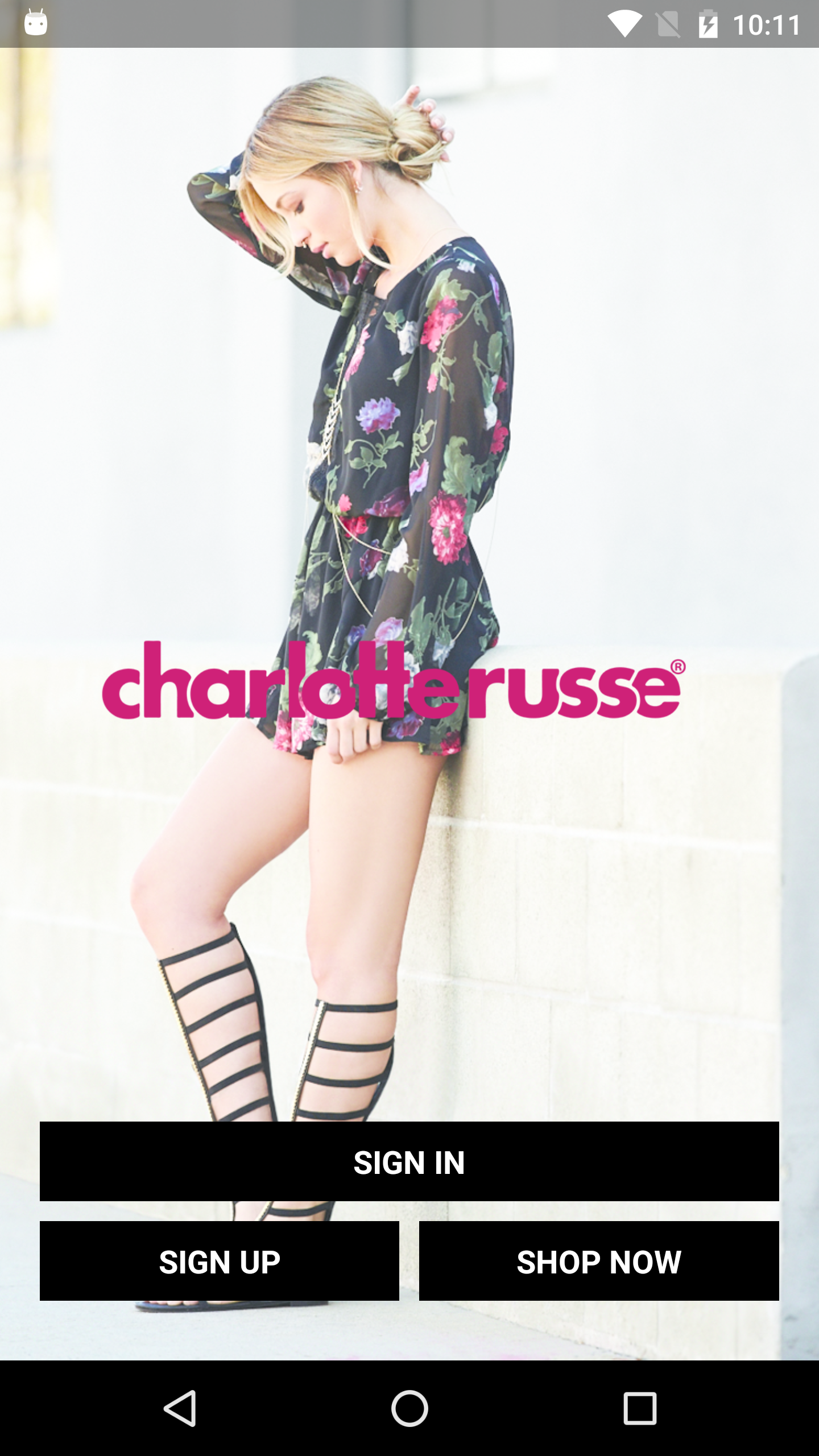 Android application Charlotte Russe screenshort