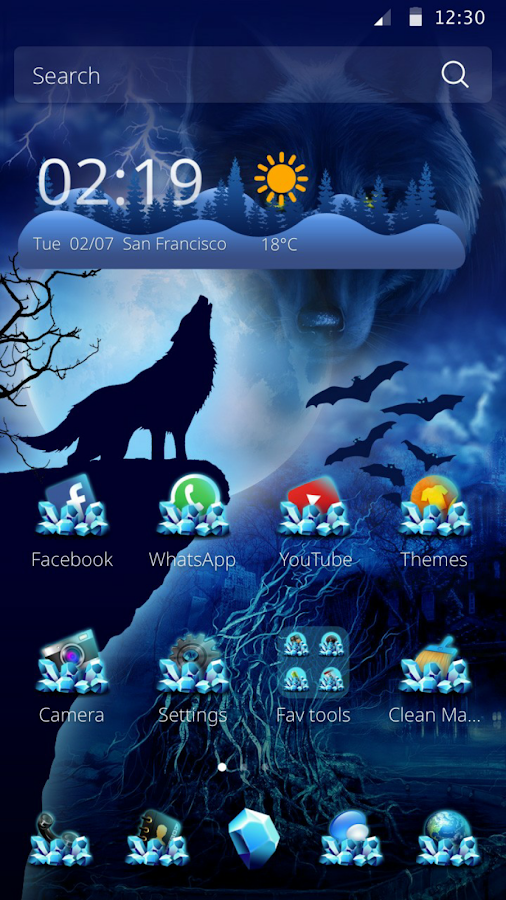 Wild Wolf Theme — приложение на Android