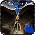 Skull Zip Screen Lock Apk