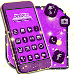 Purple Diamonds GO Theme Apk