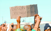 An anti-xenophobia protest.