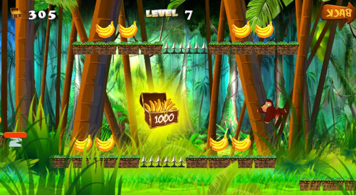 Android application Jungle Monkey running screenshort