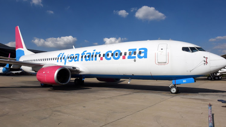 A FlySAfair aircraft had to make its way back to OR Tambo after ground crew noticed one of the plane's wheels was damaged.