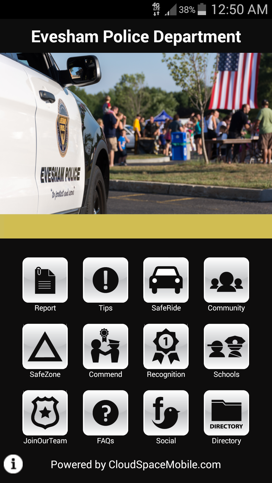 Android application Evesham Twsp Police Department screenshort