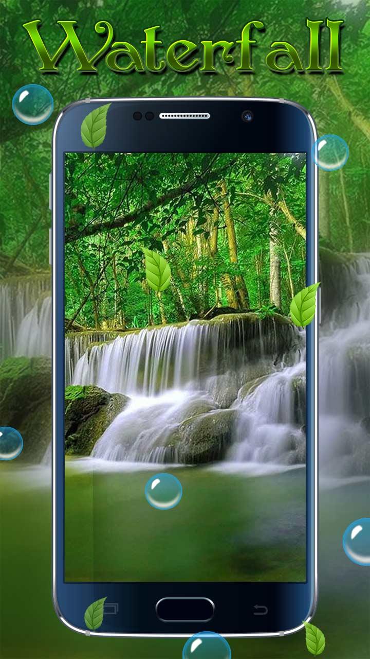 Android application Nature waterfall HD wallpaper screenshort
