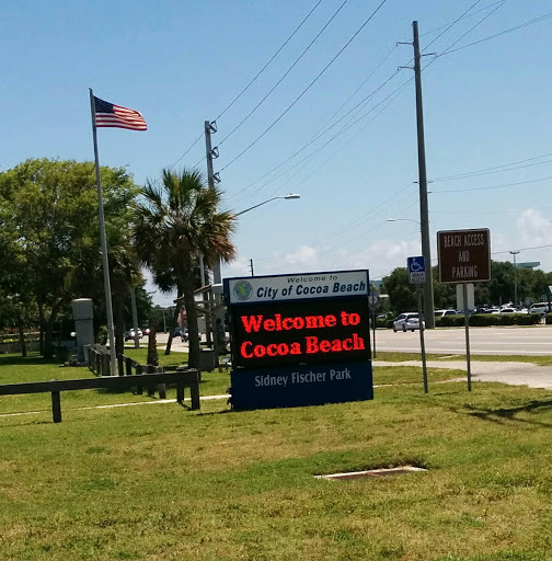 Cocoa Beach Fisher Park Welcome Sign