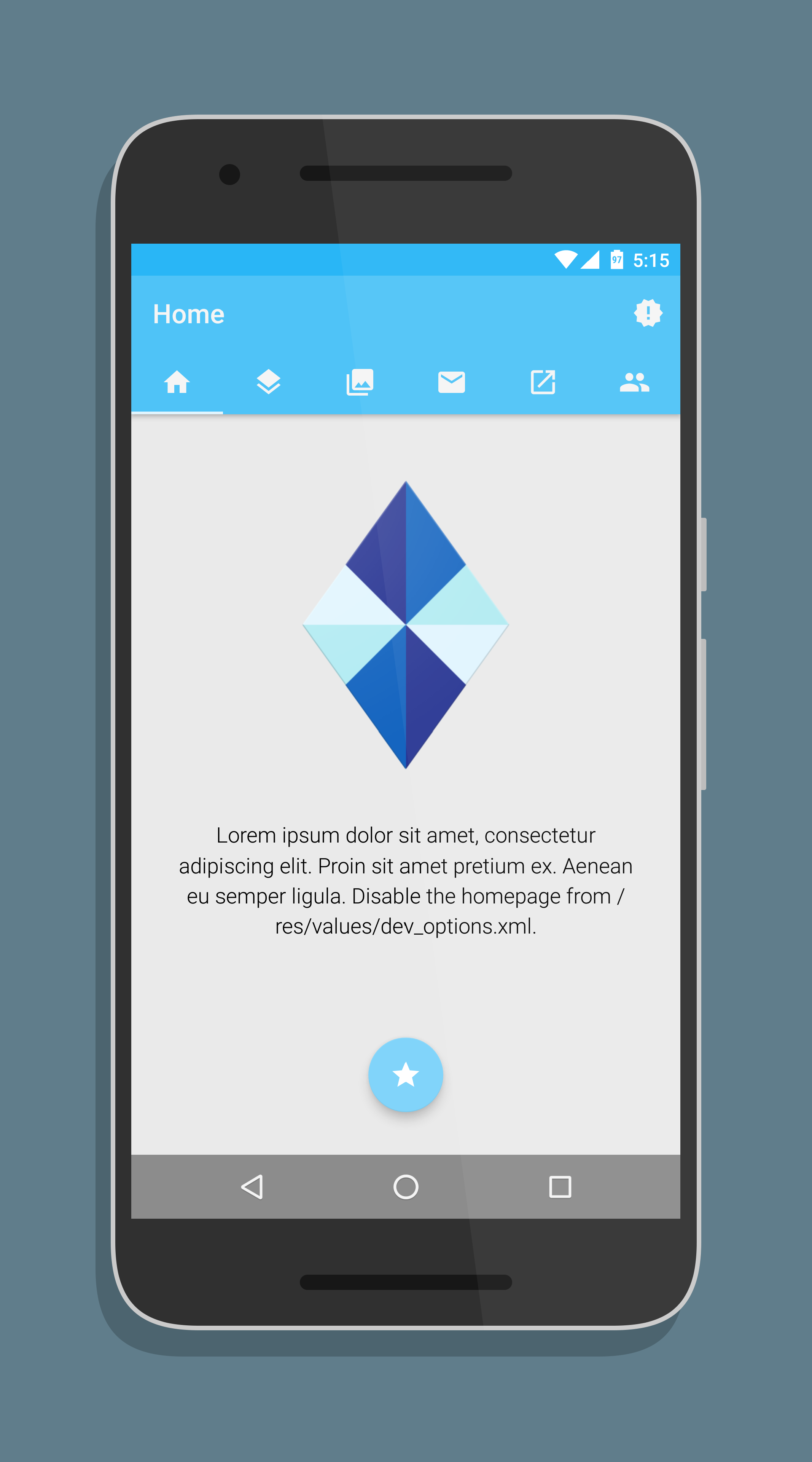 Android application Polar Dashboard Sample (Demo) screenshort