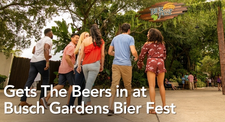 Gets The Beers in at Busch Gardens Bier Fest
