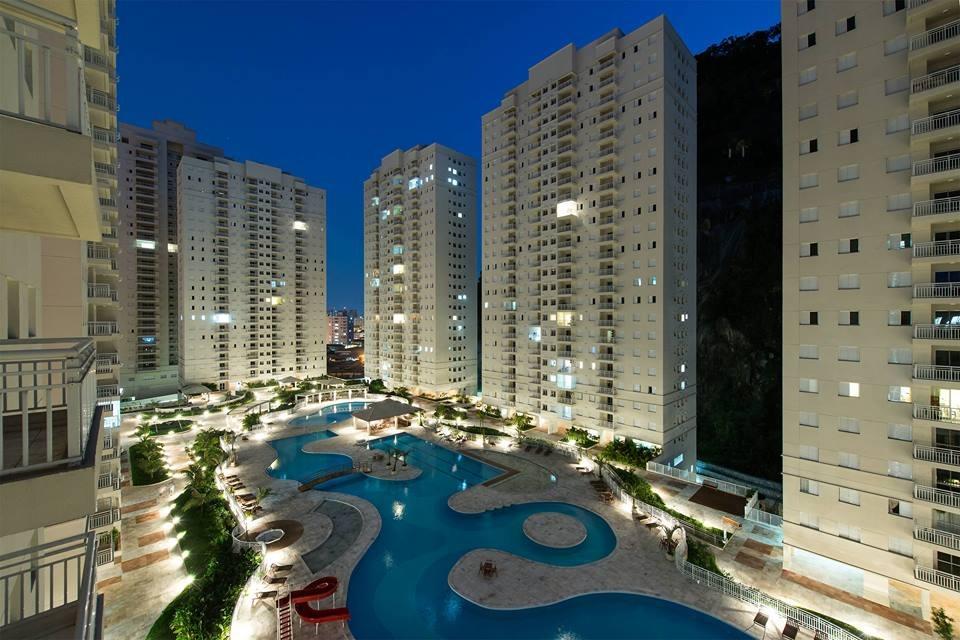 Apto 83m² 2 dorms no Acqua Play, em Santos!