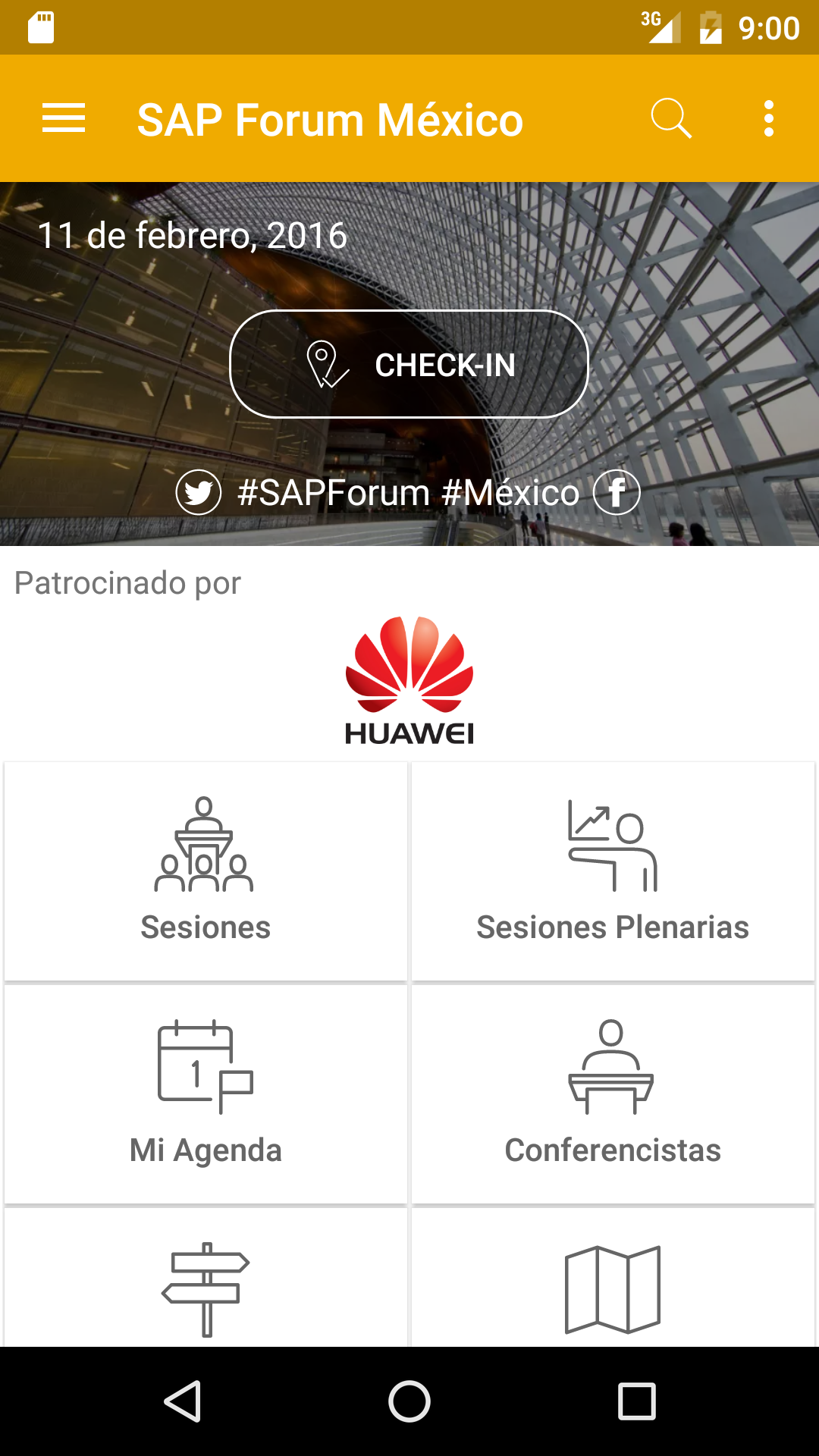 Android application SAP Forum Mexico screenshort