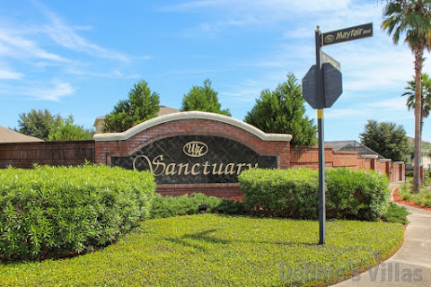 Entrance to Sanctuary, a subdivision of West Haven in Davenport
