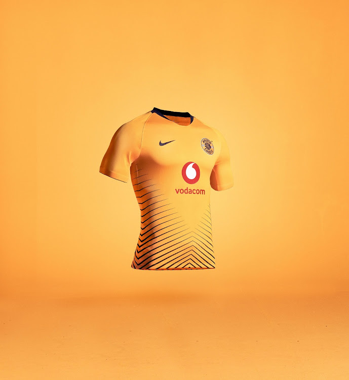 Kaizer Chiefs' home jersey.