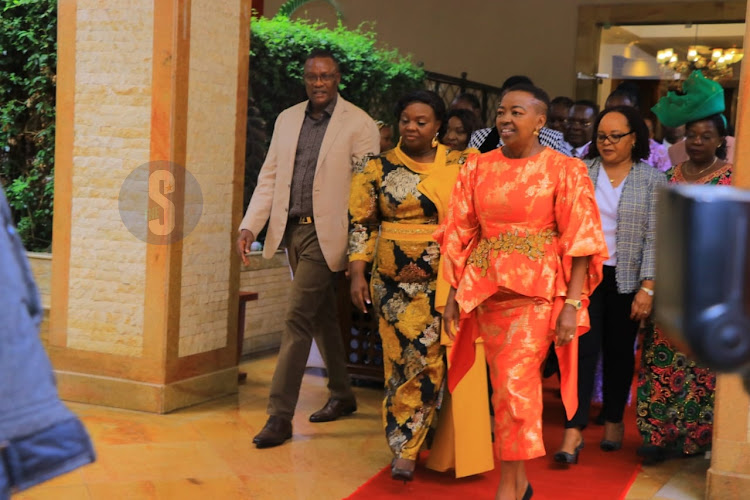 First Lady Mama Rachel Ruto, Pastor Dorcas Rigathi, ICT CS Eliud Owalo among other leaders attend the launch of Professional Association Of Nyanza (PANY) Women's strategic plan on April 12, 2024.