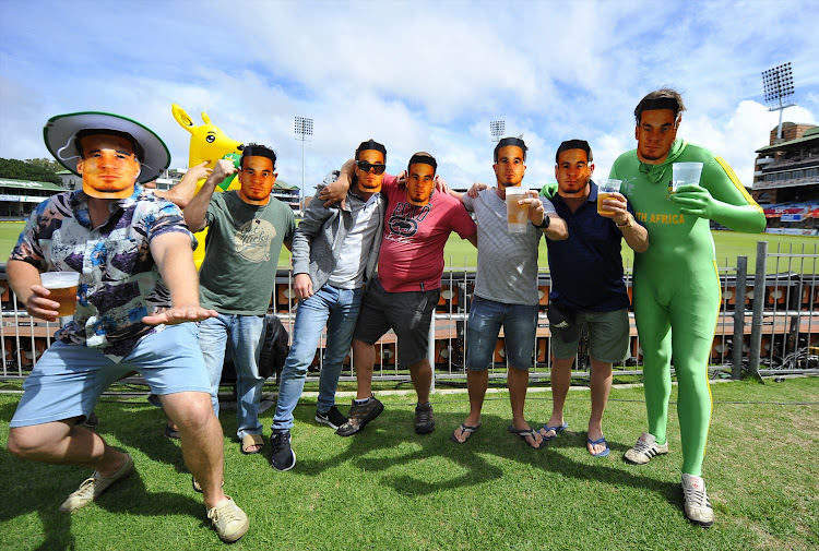 Fans posing as Sonny Bill Williams during day 1 of the 2nd Sunfoil Test match between South Africa and Australia at St GeorgeÕs Park on March 09, 2018 in Port Elizabeth, South Africa.