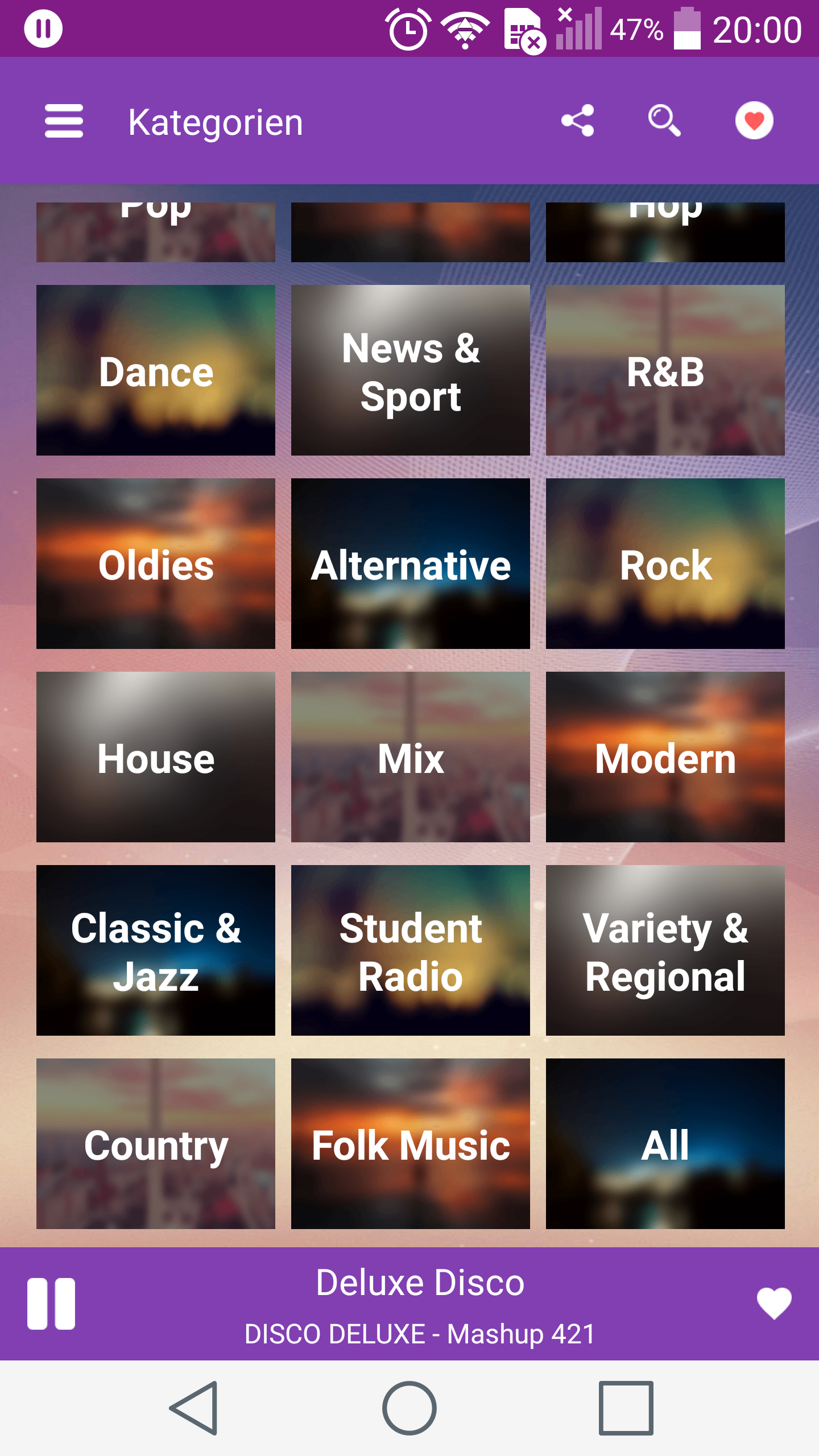 Android application SF Radio FM screenshort