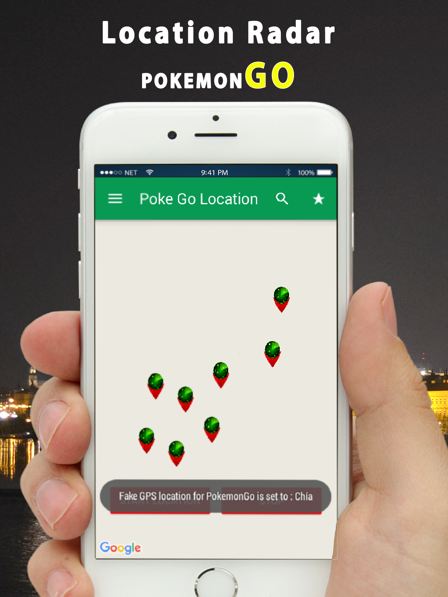 Android application Poke Radar Maps For Pokemon go screenshort