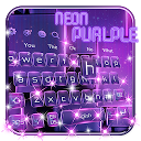 ダウンロード 3D Abstract Neon Purple Gravity Keyboard  をインストールする 最新 APK ダウンローダ