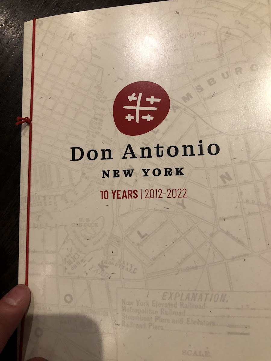 Don Antonio gluten-free menu