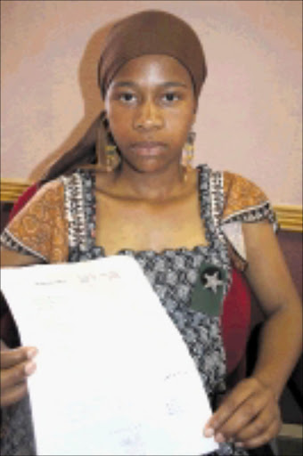 IN LIMBO: Refilwe Mathebe is not sure if she will be sitting her exams. PIC: CHESTER MAKANA. 28/09/2009. © Sowetan.