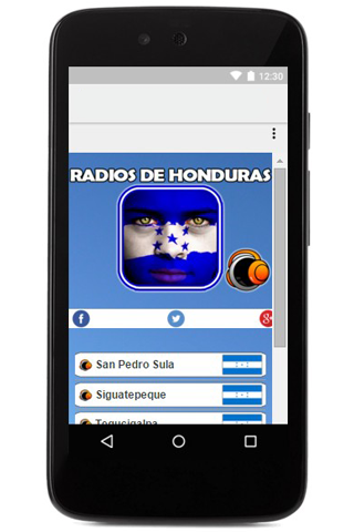 Android application Emisoras de Honduras en Vivo screenshort