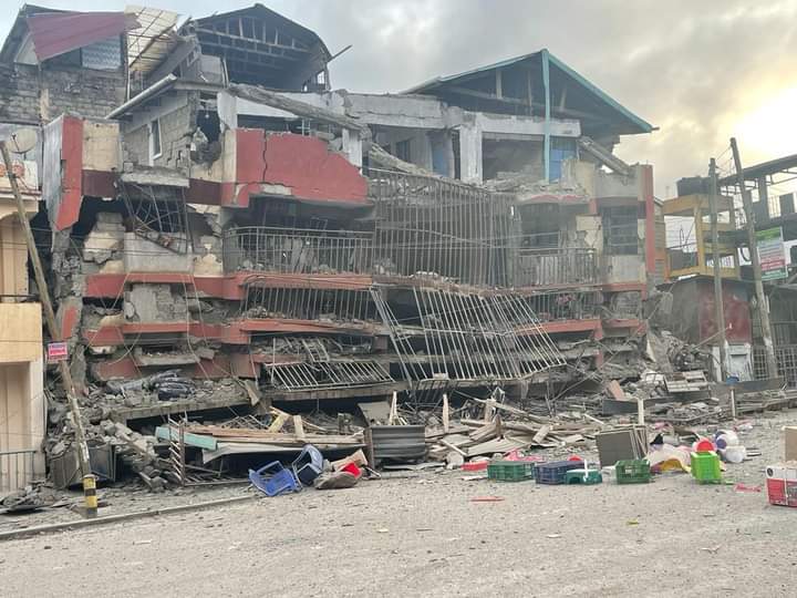 Collapsed building in Ruiru town