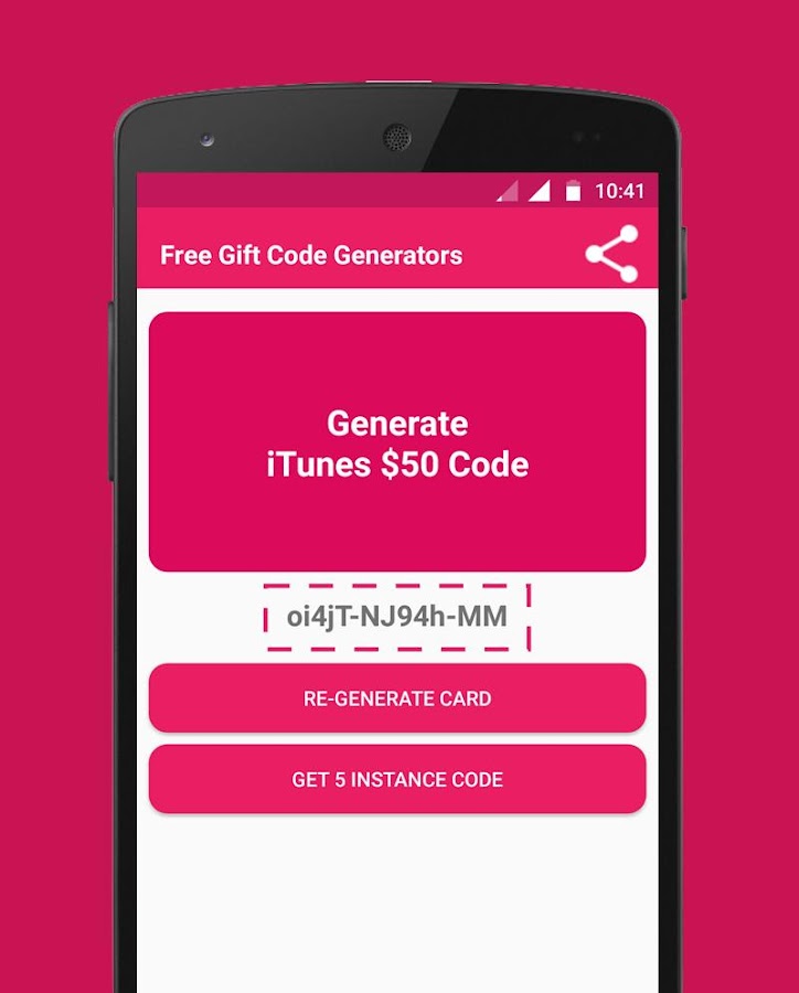 Free Online Gift Card Code Generator