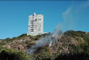 A plane crashed into the cliffs along Baakens Valley on Monday afternoon. 

