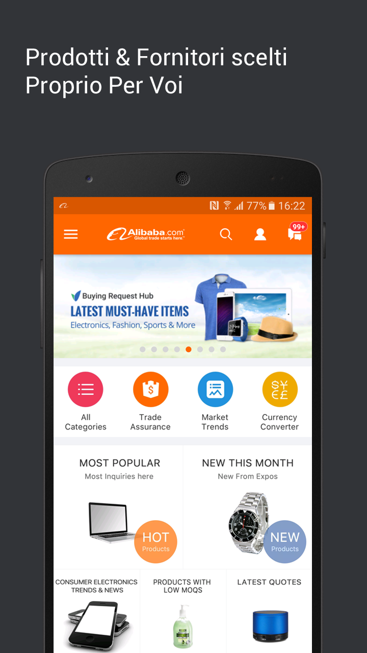 Android application Alibaba.com - B2B marketplace screenshort