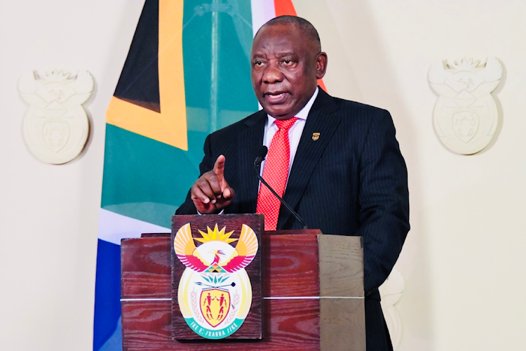 President Cyril Ramaphosa says the vital lesson from the pandemic is 'the necessity for collective leadership, collaboration, solidarity and innovation among the countries of the world'. File photo.